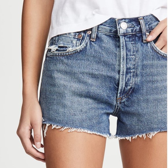 Agolde parker shorts sz 27 'lowkey' - Picture 3 of 8